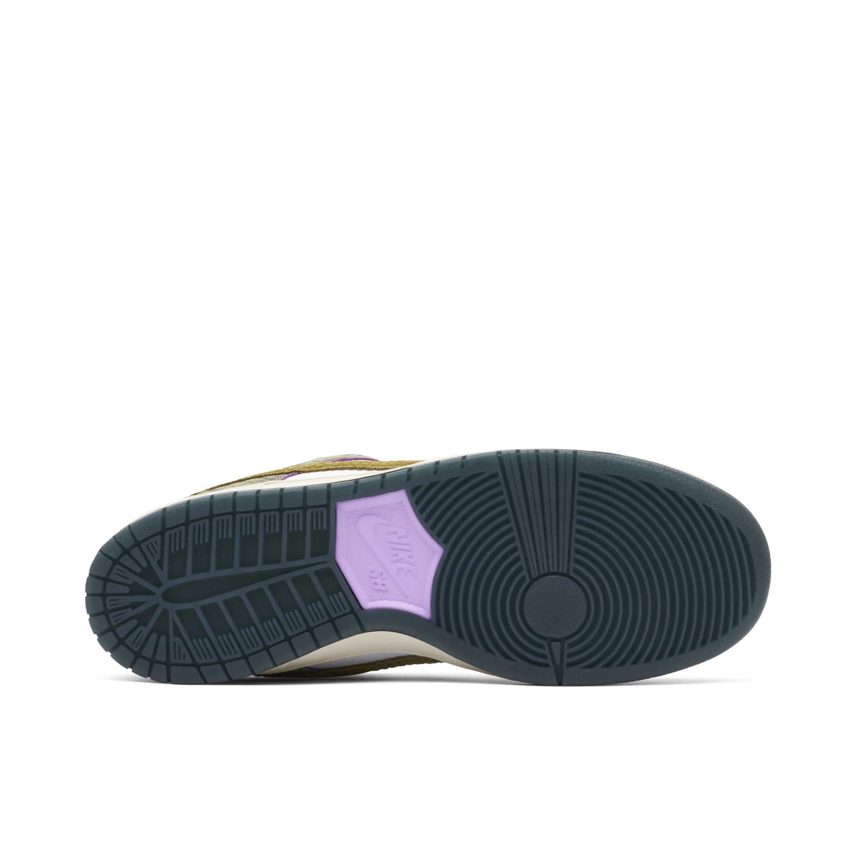 Nike SB Dunk Low Olive & White Scale-Pattern Sneakers