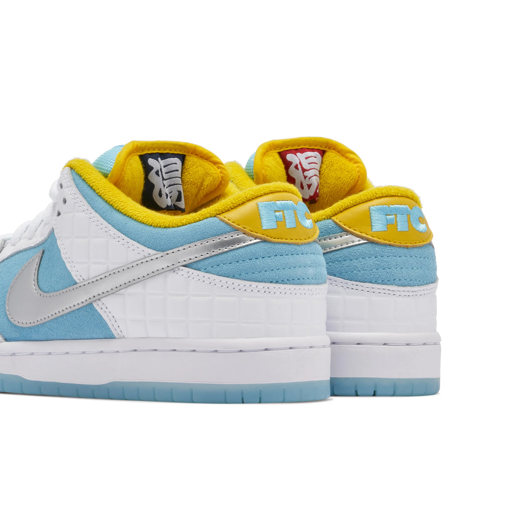 FTC x Nike SB Dunk Low Blue & White Sneakers