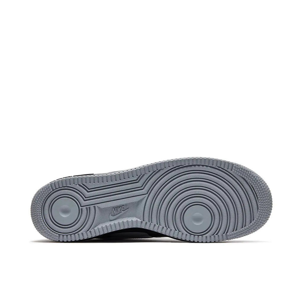 Nike Air Force 1 Low Black & Grey Sneakers with White Swoosh
