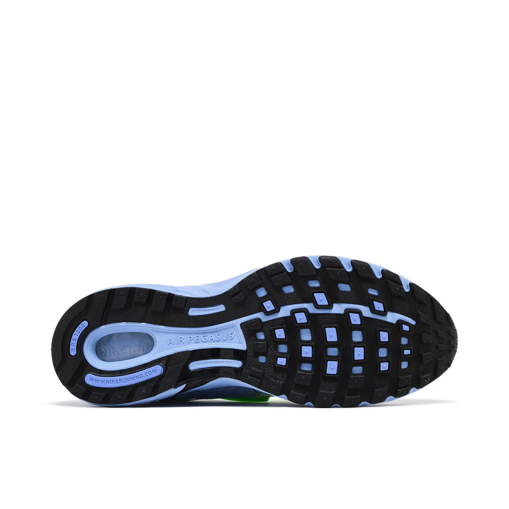 Nike Air Pegasus White, Blue & Lime Sneakers