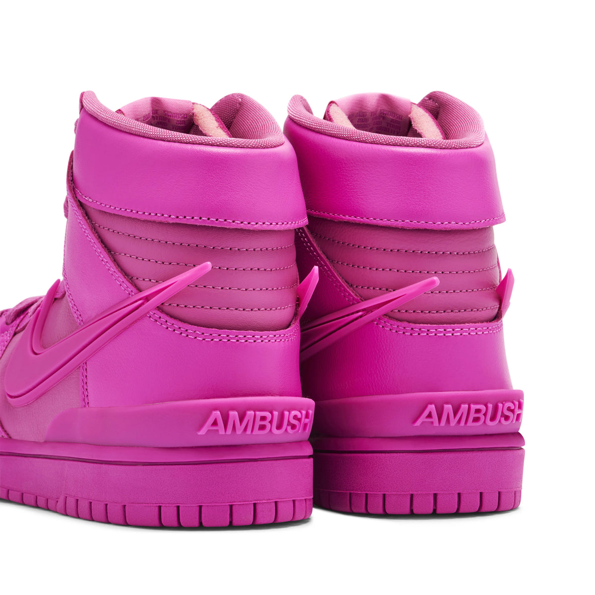 Nike Dunk High Pink Sneakers with Extended Swoosh