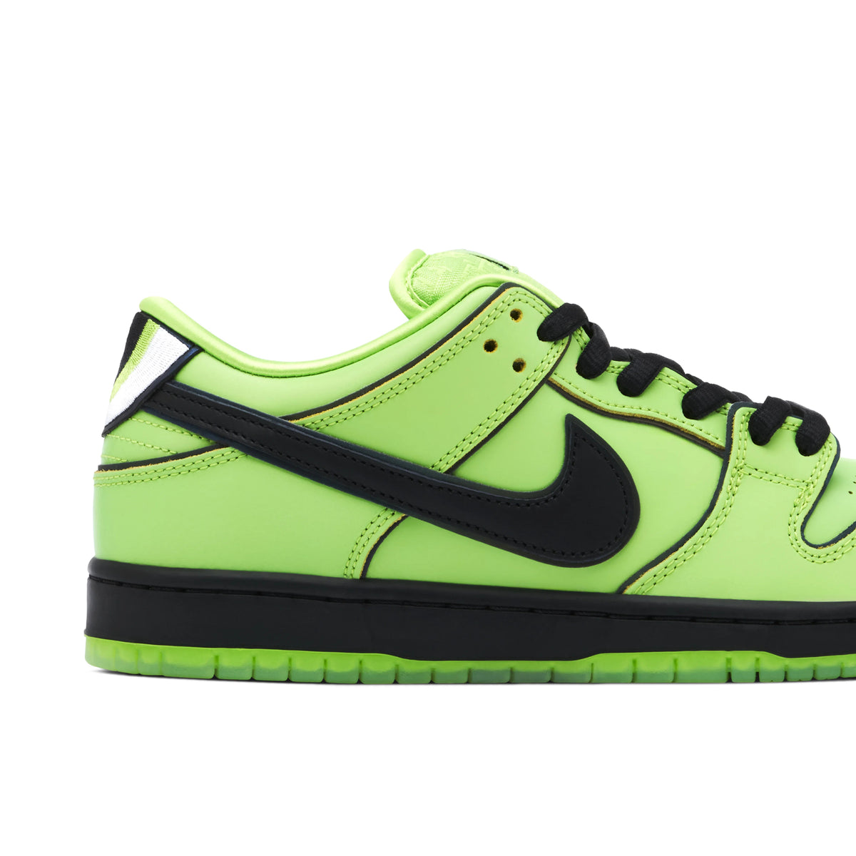 Nike Dunk Low Lime Green & Black Eye-Detail Sneakers