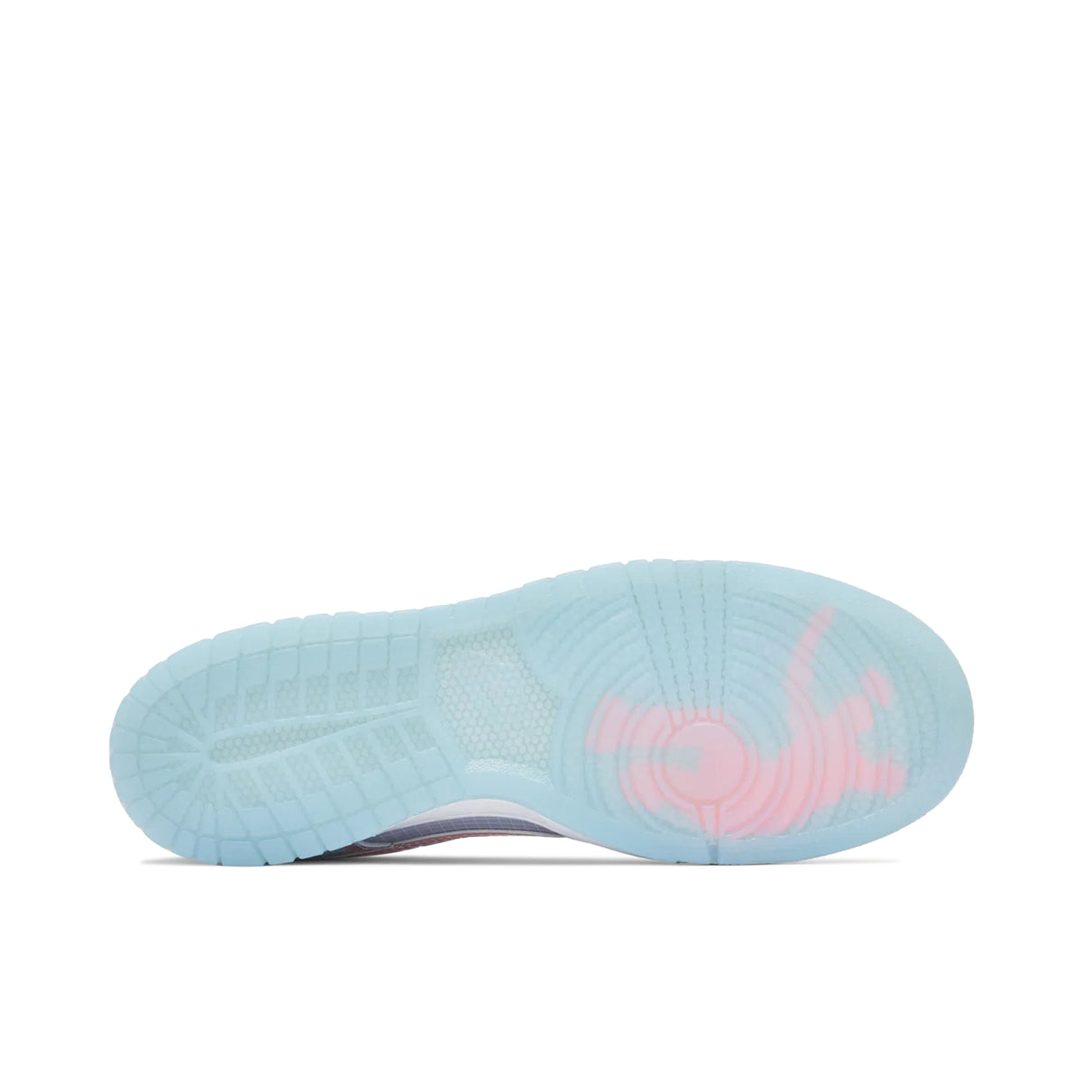Union x Nike Dunk Low Light Blue Sneakers with Contrast Stitching