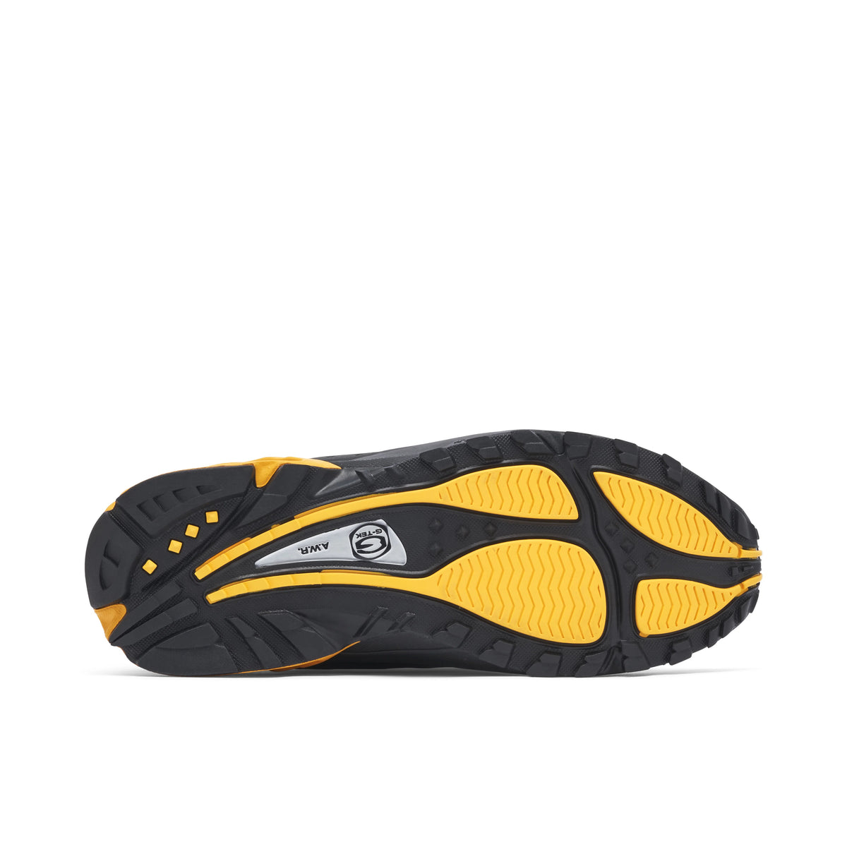 Nike Black & Yellow Sneakers with Visible Heel Air Unit