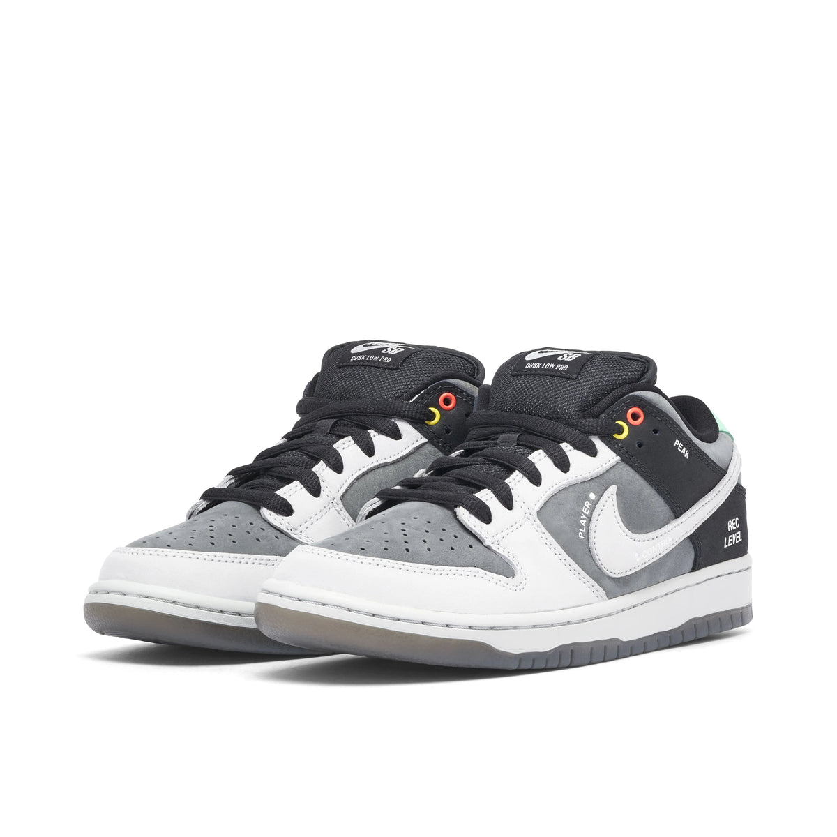 Nike SB Dunk Low Grey, White & Black Camera-Detail Sneakers