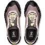 On Mauve and Black Sneakers with Toggle Laces