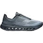 On Slate Grey Mesh Sneakers with Dark Cutout Sole