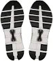 On White and Grey Mesh Sneakers with Black Laces