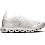 On White Mesh Sneakers with Segmented Cutout Sole