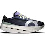 On Dark Grey Sneakers with Lilac Accents and White Sole