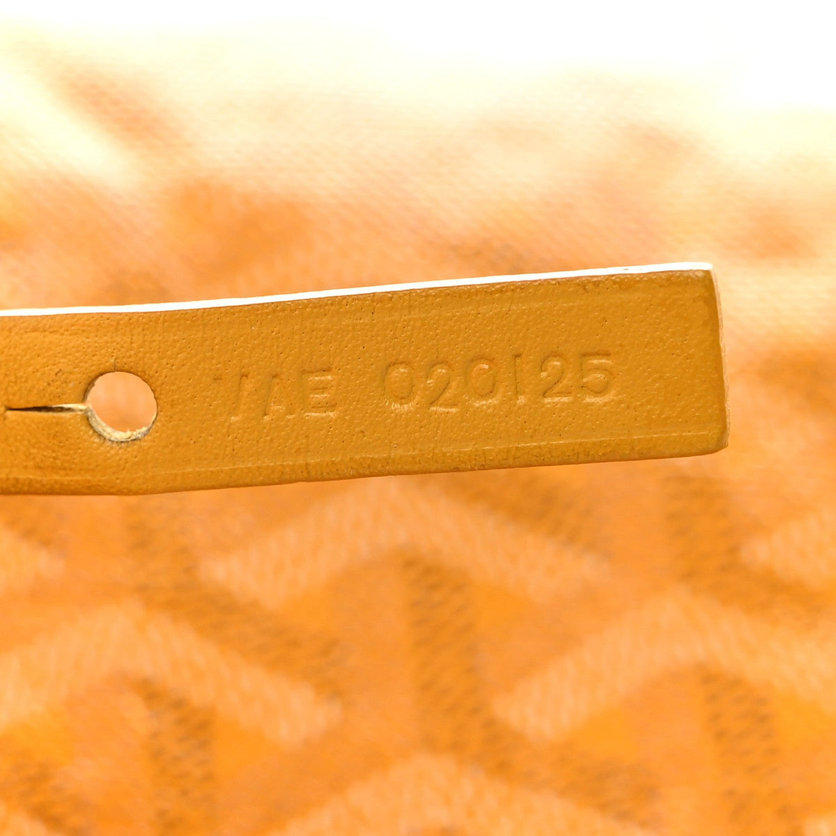 GOYARD Saint Louis PM Tote Bag – Yellow Chevron Canvas & Leather Trim