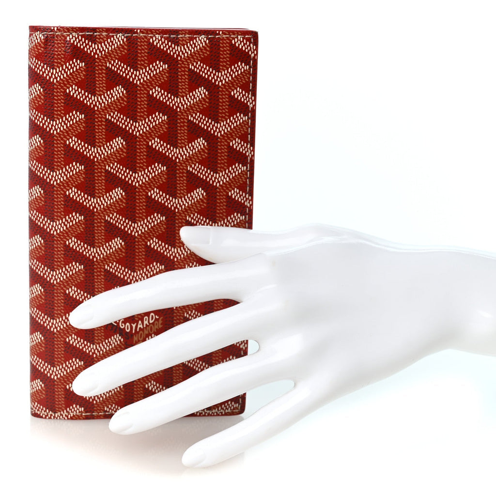 GOYARD Goyardine Saint Roch Bifold Wallet - Red