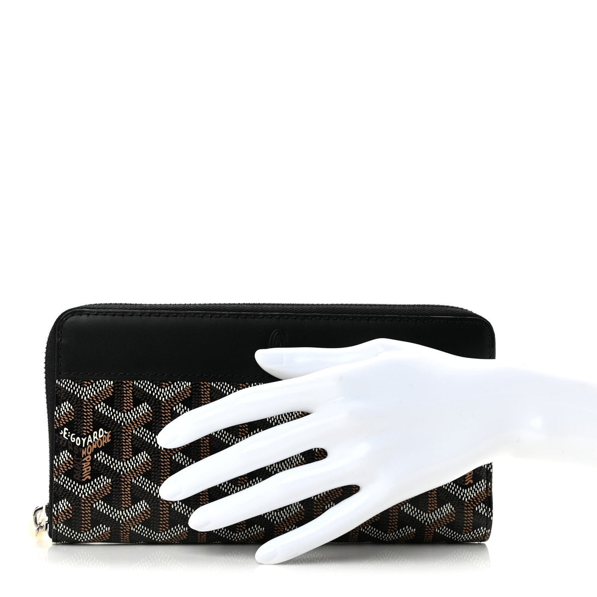 GOYARD Goyardine Matignon GM Zip-Around Wallet - Black
