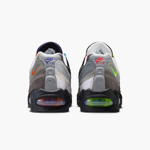 Nike Air Max 95 Grey & Black Sneakers with Multicolor Accents