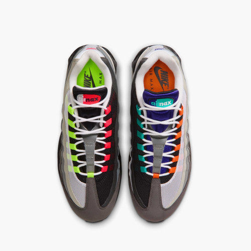Nike Air Max 95 Grey & Black Sneakers with Multicolor Accents