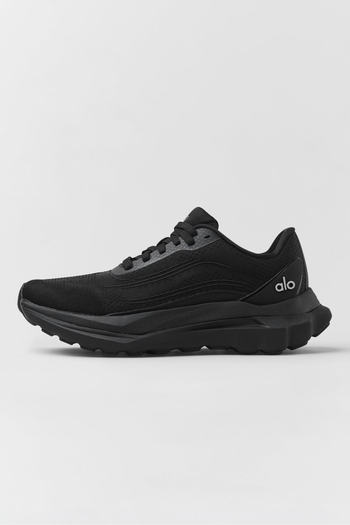 Alo Black Mesh Lace-Up Sneakers