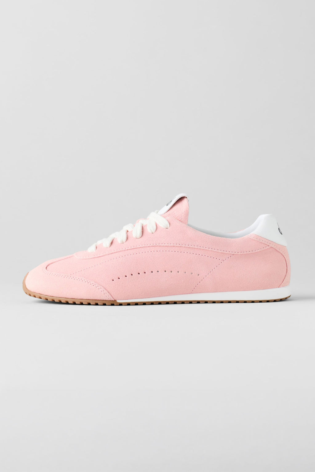 Alo Blush Pink Retro Low-Top Sneakers with Gum Sole