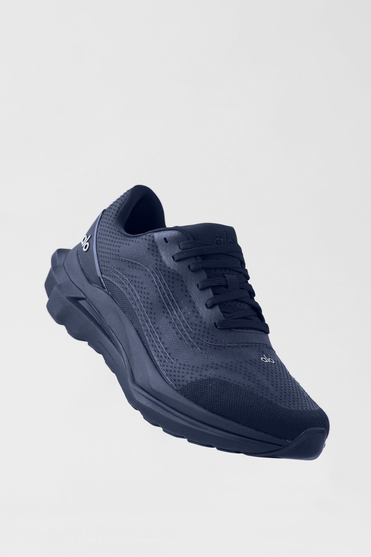 Alo Navy Blue Mesh Lace-Up Sneakers